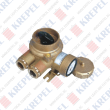Brass socket with switch for marine applications, 3P, 250V, 16A /For shield cable/
